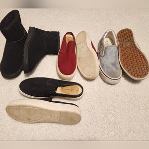 4 Pairs Size 6 Shoes and Boots EUC